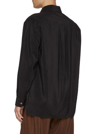 LEMAIRE | Convertible Collar Silk Blend Shirt | Men | Lane Crawford