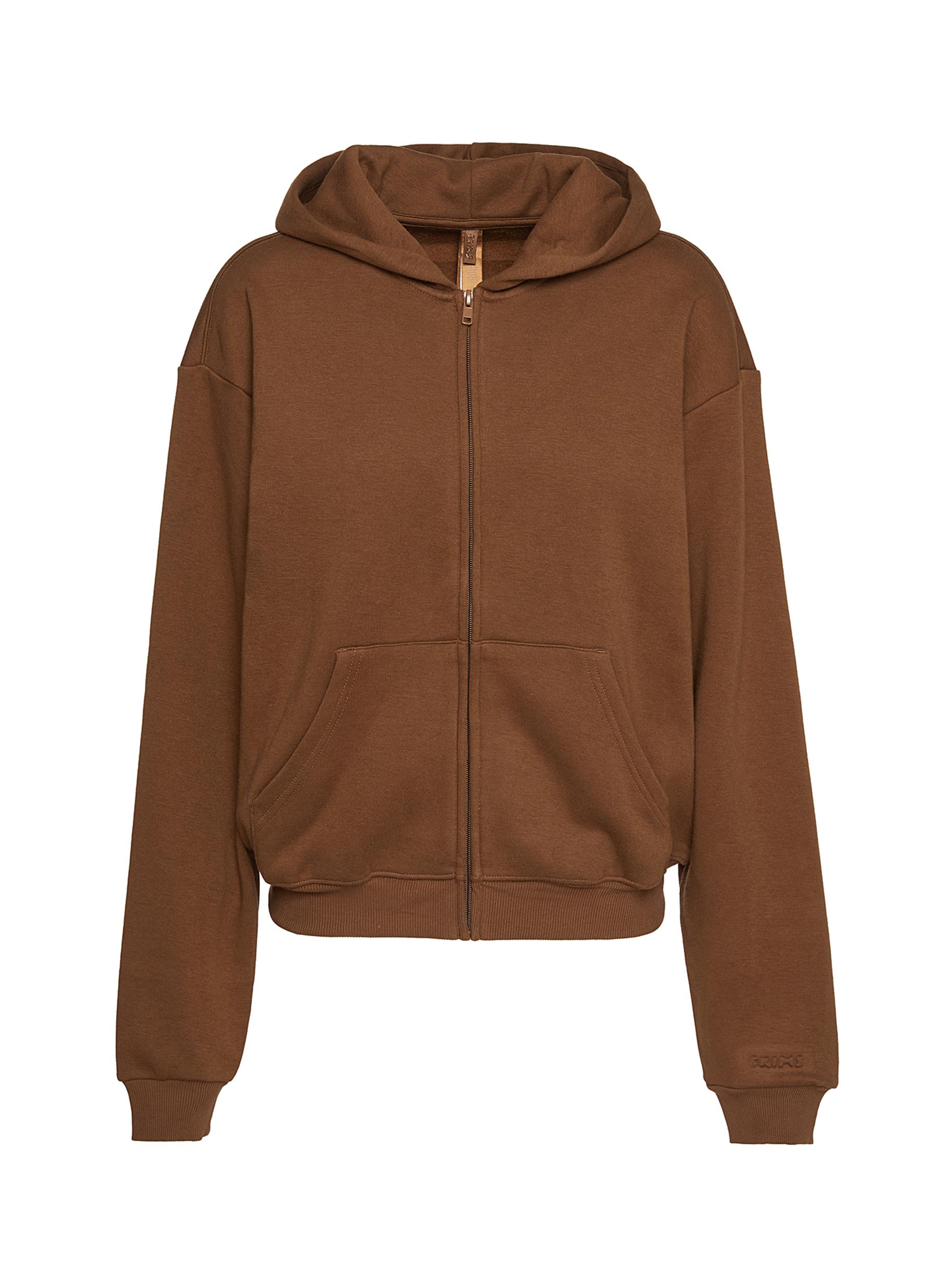 SKIMS | Cotton Fleece Classic Zip Up Hoodie | Women | Lane Crawford