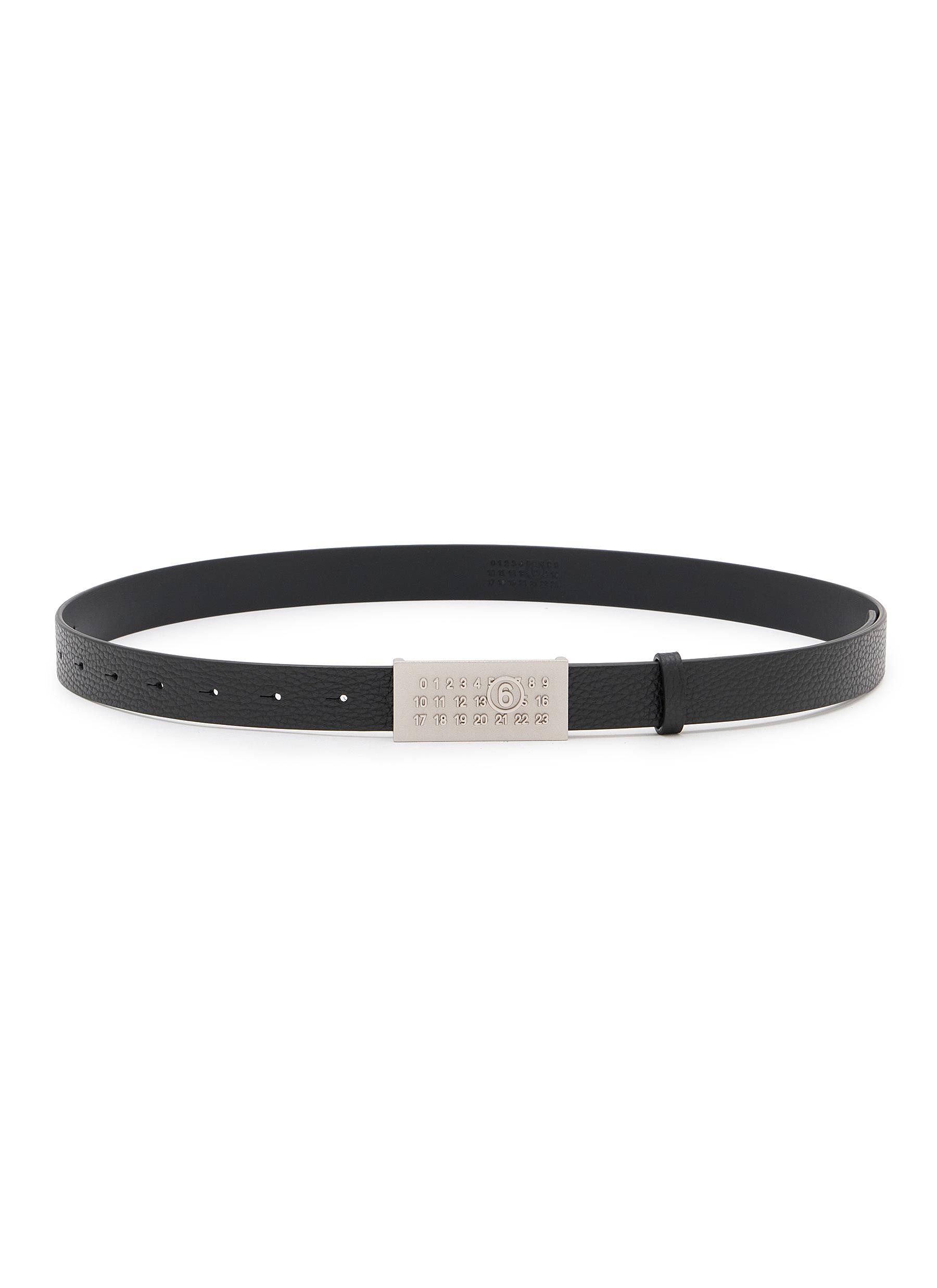 MM6 MAISON MARGIELA | Numeric Grain Leather Belt | Men | Lane Crawford