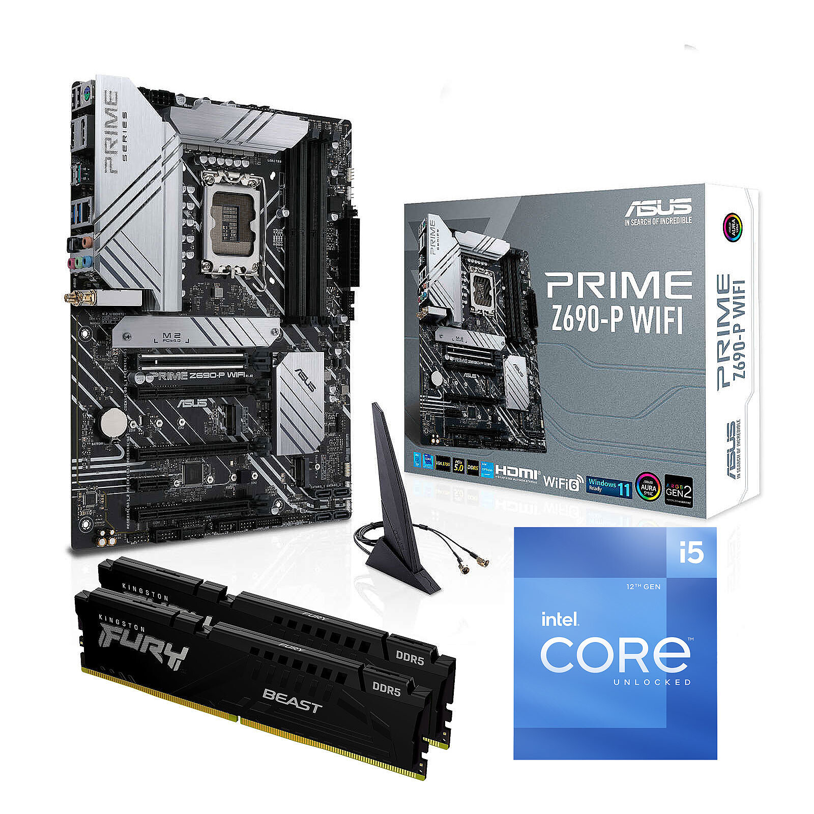 Intel Core i5-12600K 32 GB ASUS PRIME Z690-P WIFI PC Upgrade