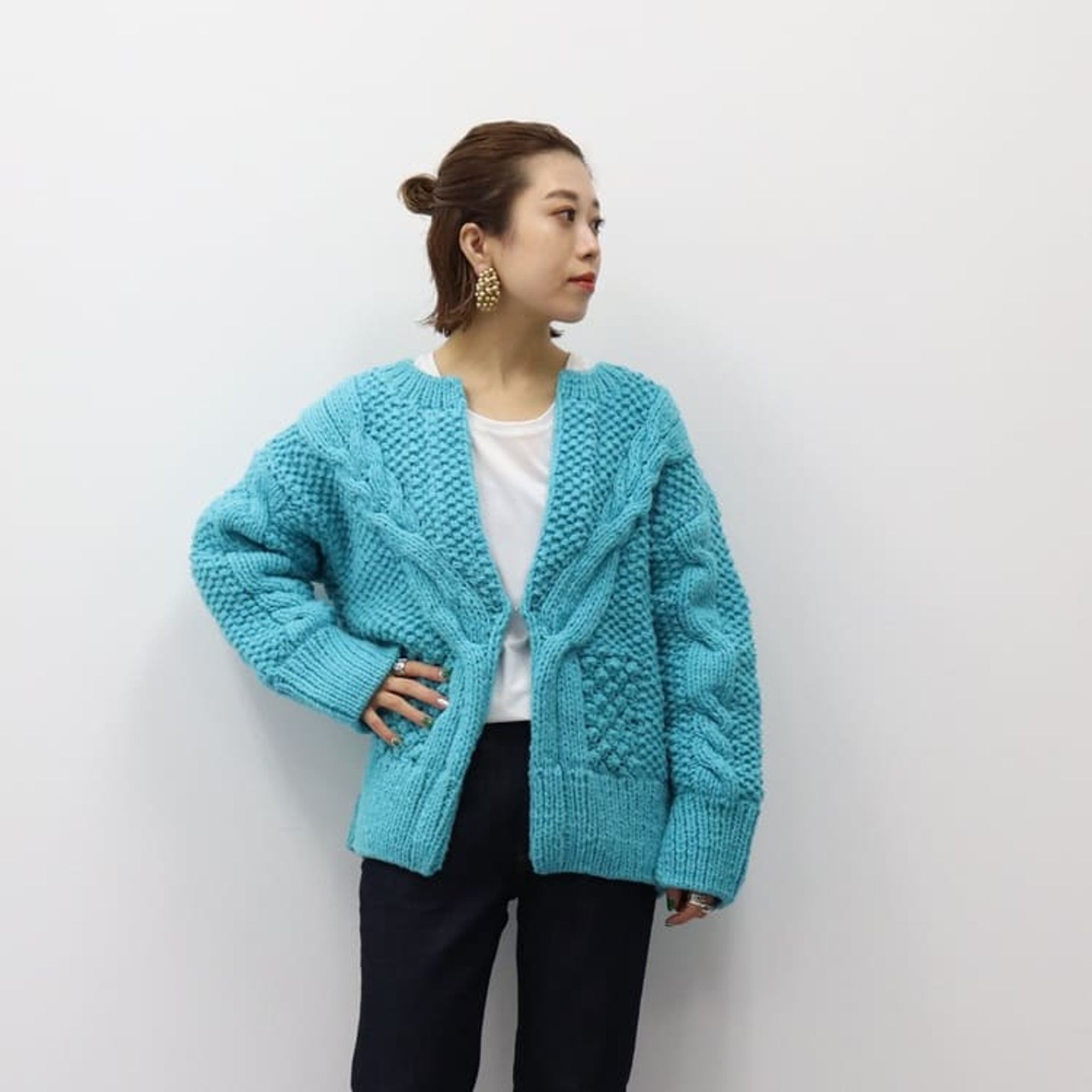 IENA LA BOUCLE 撥水ベンタイルスラックスのコーディネートスナップ