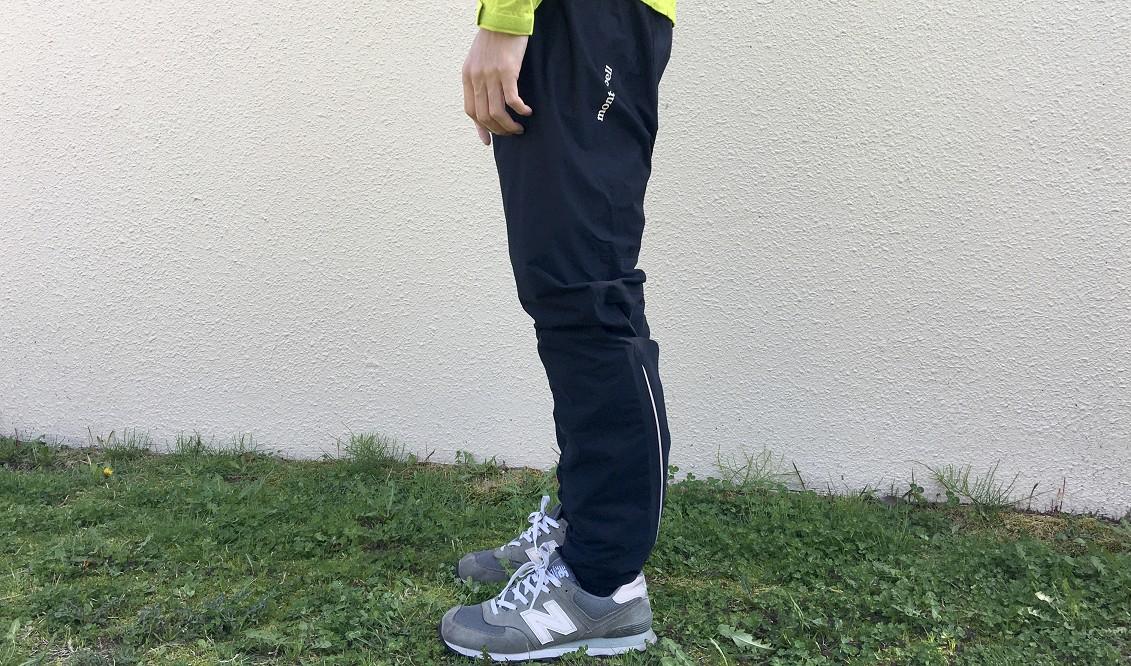 モンベルのサイクルレインパンツは、防水なのに蒸れ知らず！ 動き