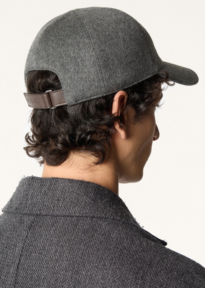 Ivy Baseball Cap Cashmere - Storm System® Grey Melange | Loro Piana FR
