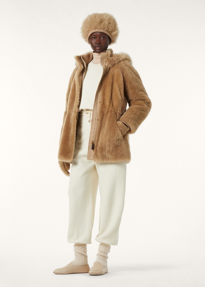 Icer Parka Shearling Almondine | Outerwear Loro Piana US