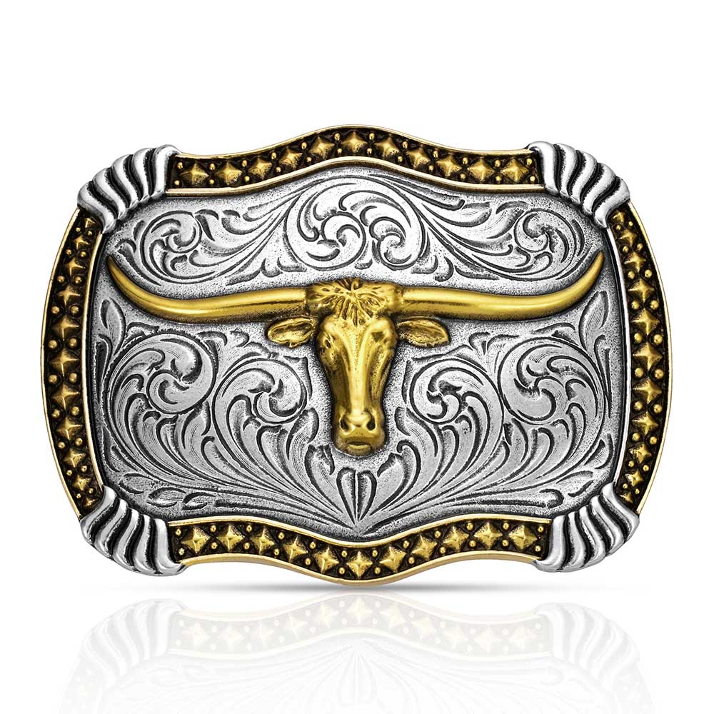Longhorn Legacy Buckle | Montana Silversmiths