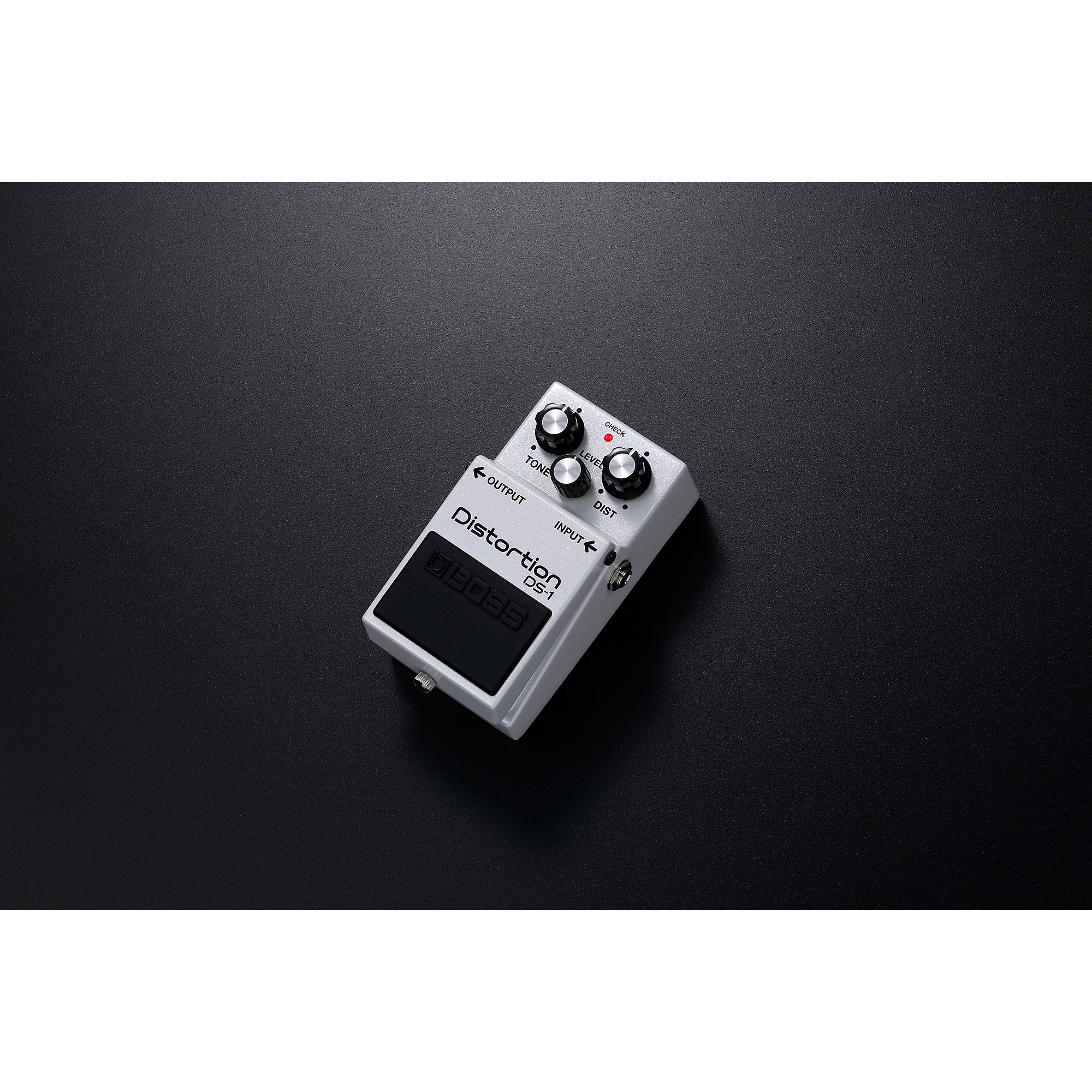 BOSS DS-1 Limited-Edition Metallic White Distortion Effects Pedal