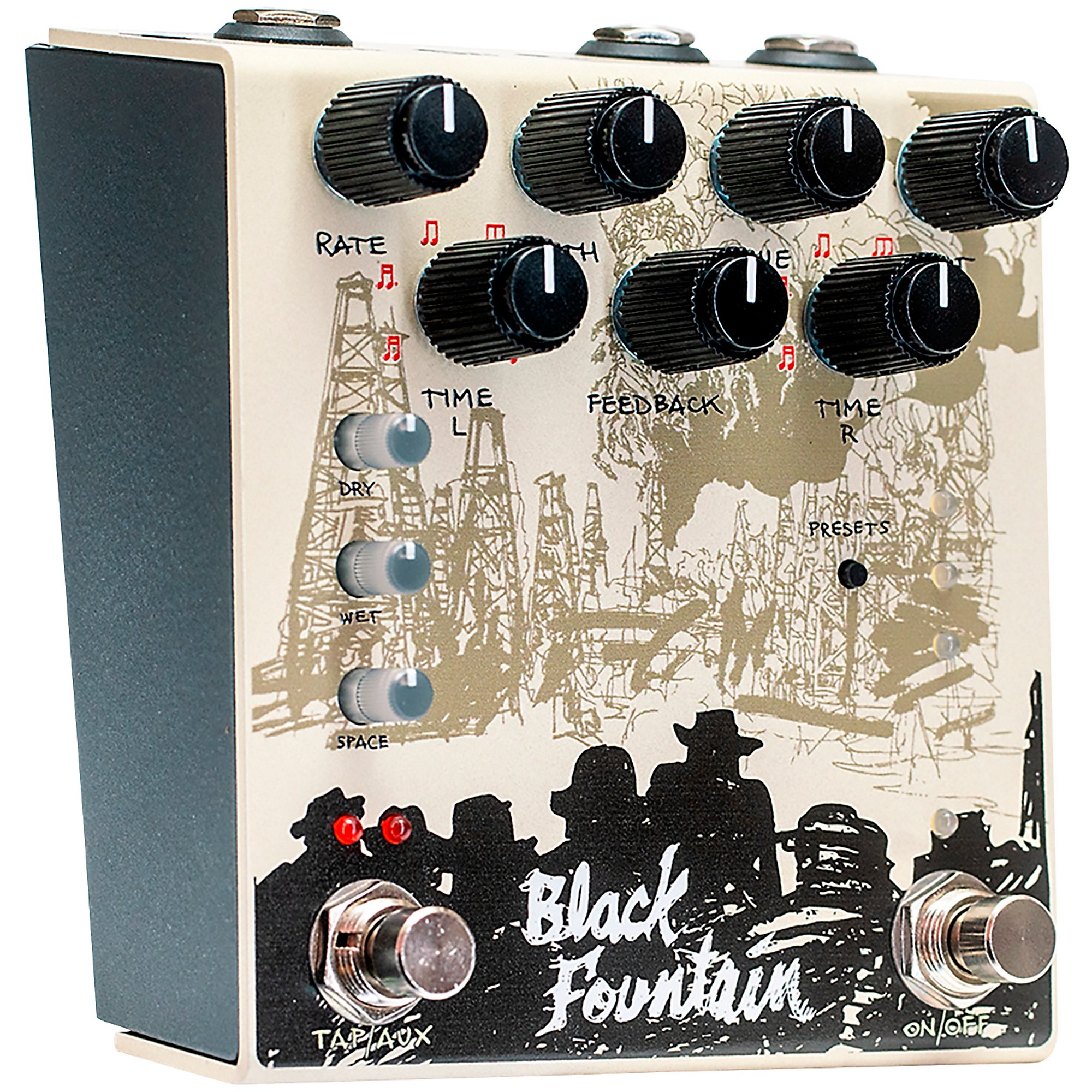 Old Blood Noise Endeavors Black Fountain Stereo Delay Effects