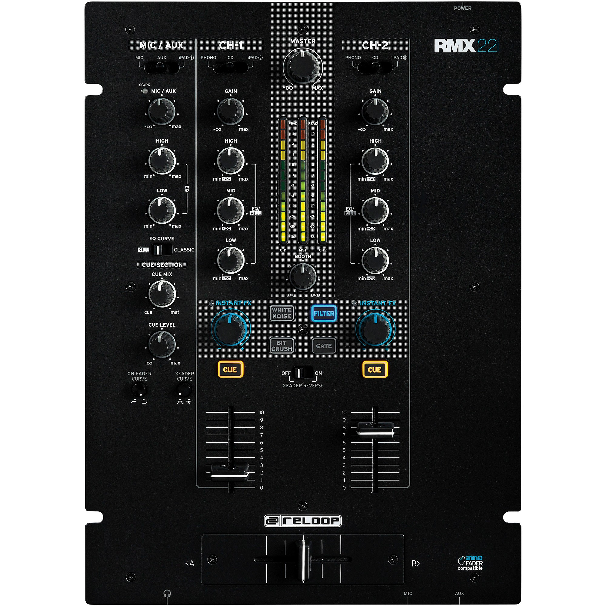 Reloop RMX-22I 2-Channel MIDI Mixer | Music & Arts