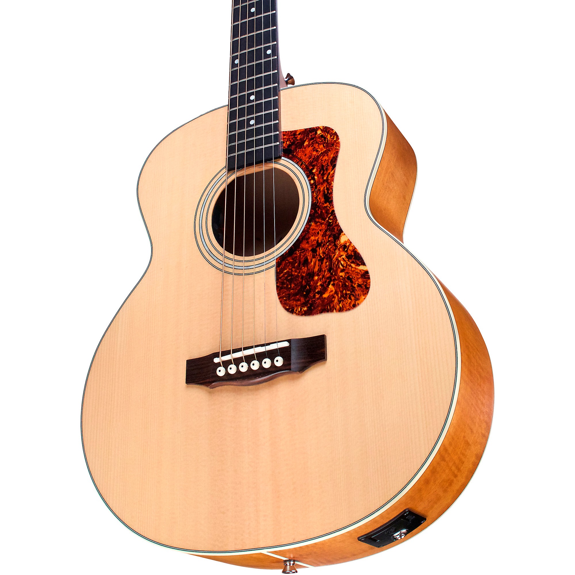 Guild Jumbo Junior Flamed Maple Acoustic-Electric Guitar | Music
