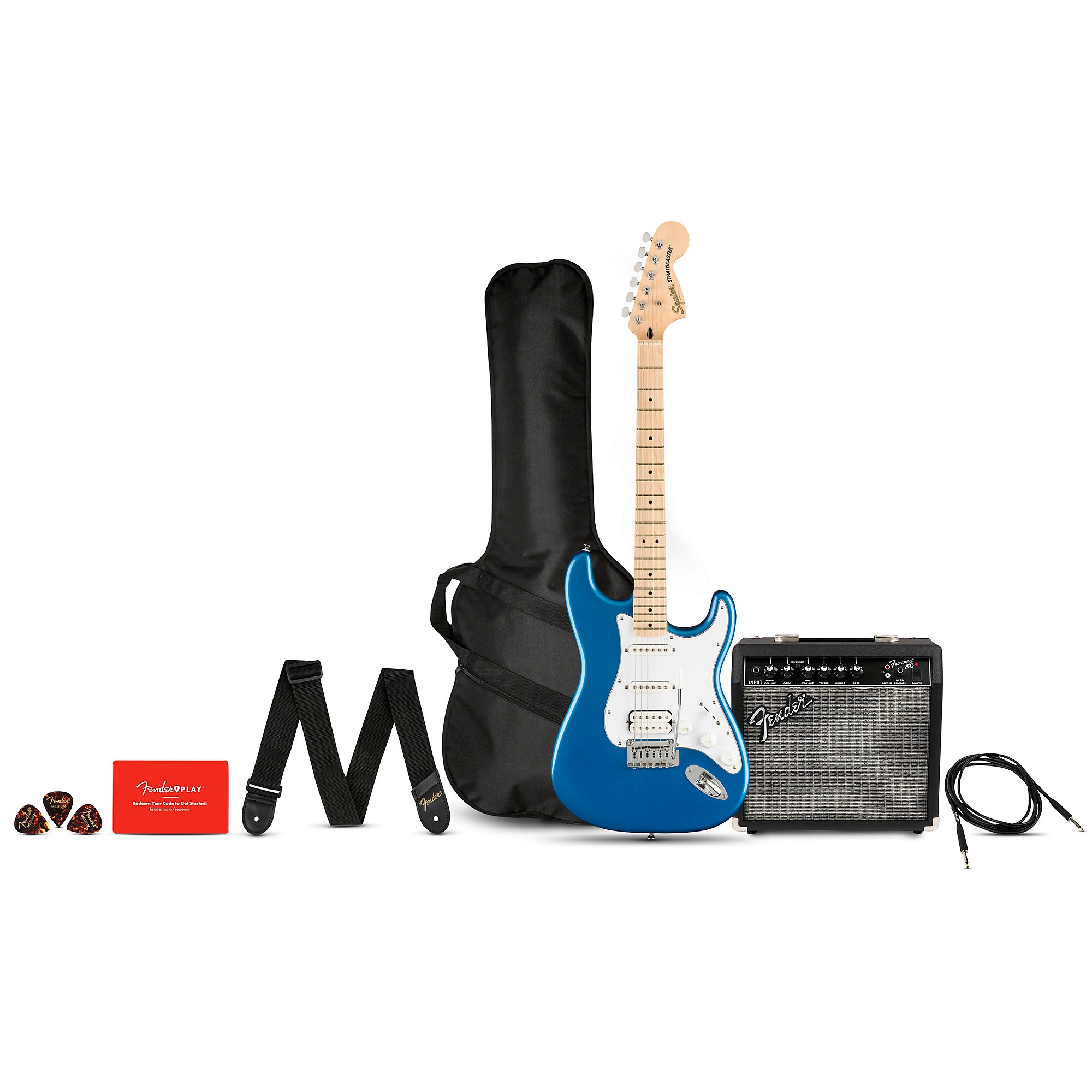 Squier Affinity Series Stratocaster HSS Electric Guitar Pack With