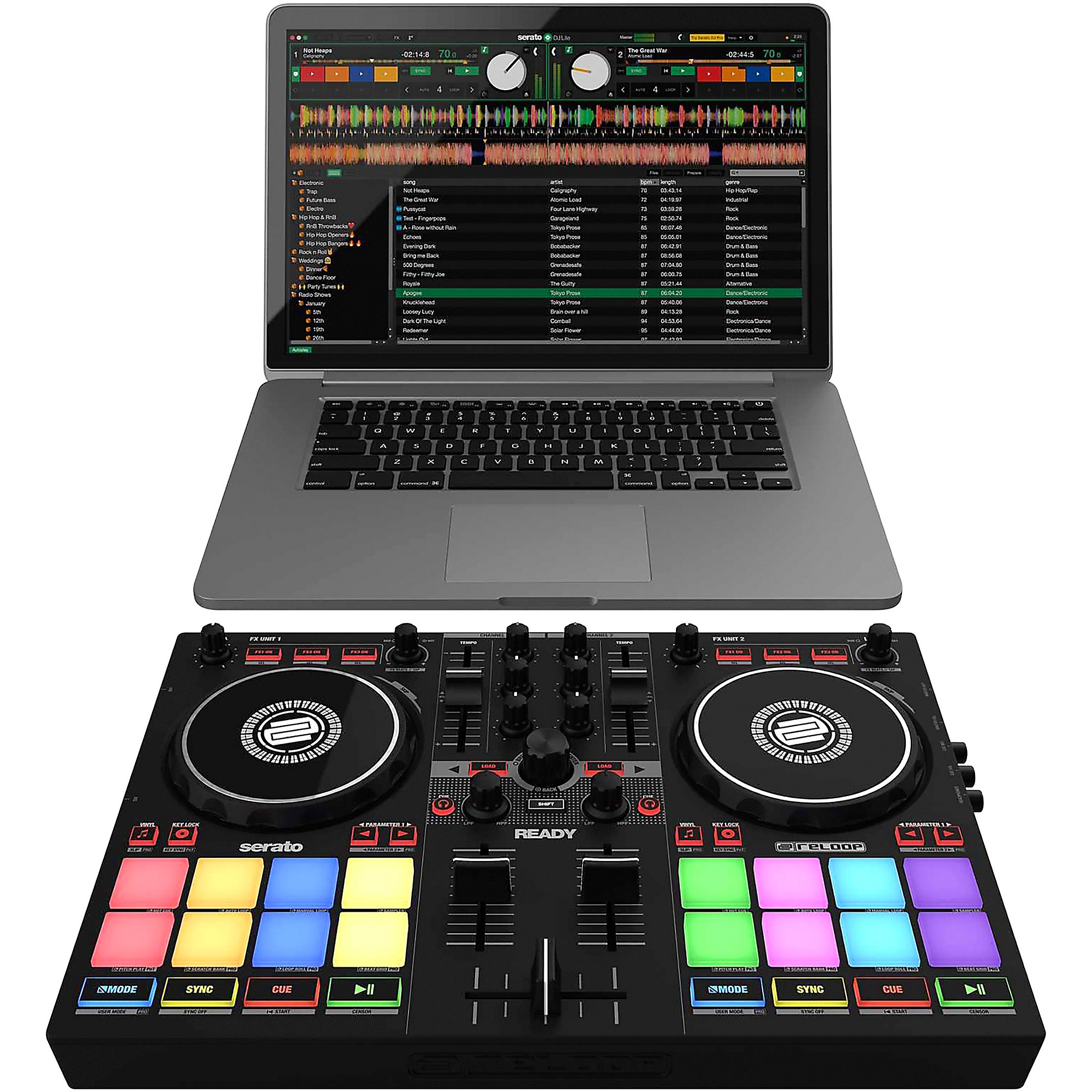 Reloop Ready Portable Performance DJ Controller for Serato | Music