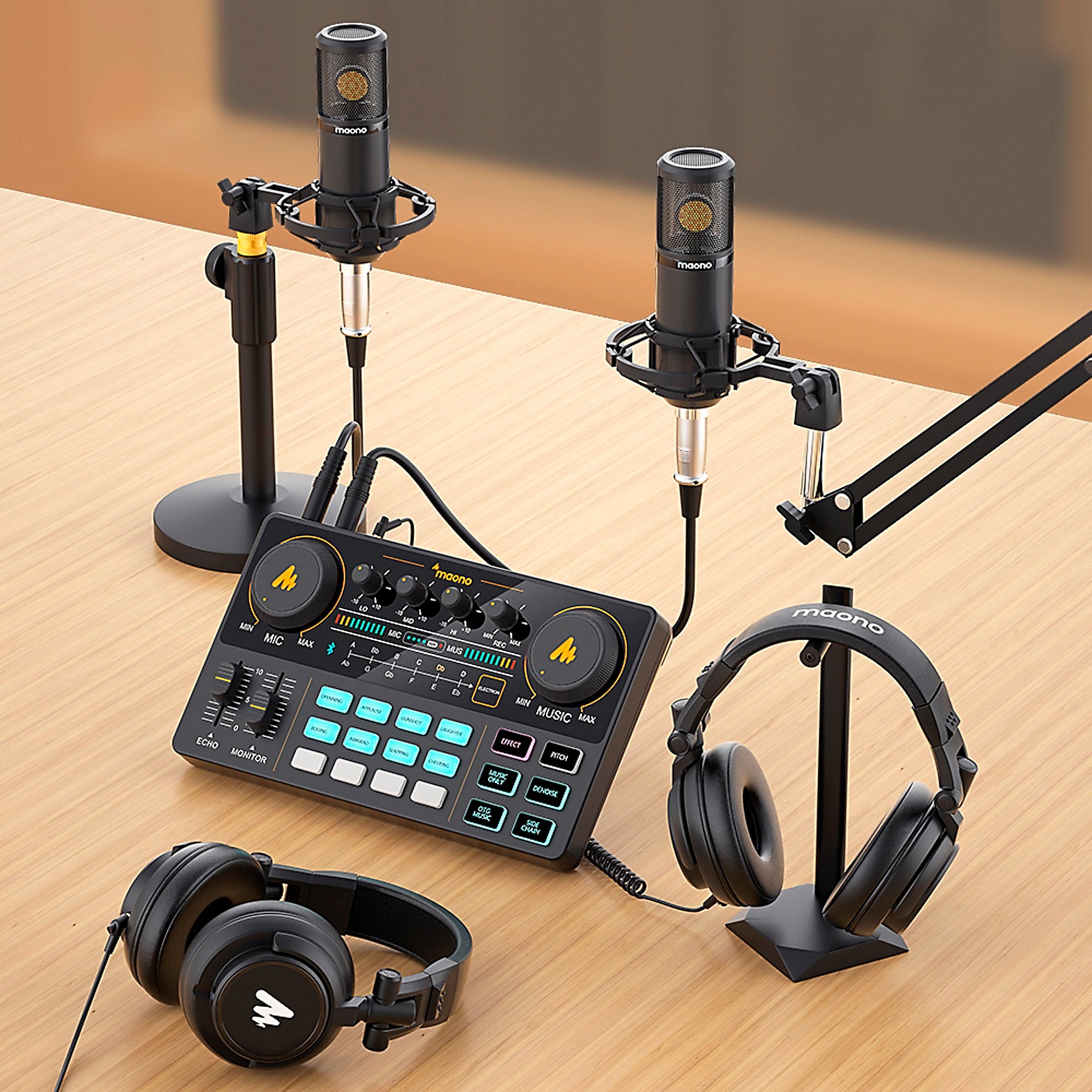 maono MAONOCASTER Lite Portable All-In-One Podcast Production
