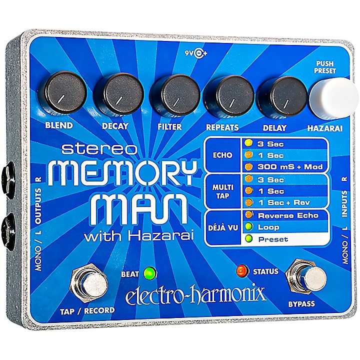 Electro-Harmonix XO Stereo Memory Man With Hazarai Delay Guitar