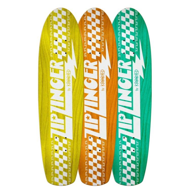 Krooked Zip Zinger Skateboard Deck (Assorted colorways) 7.37