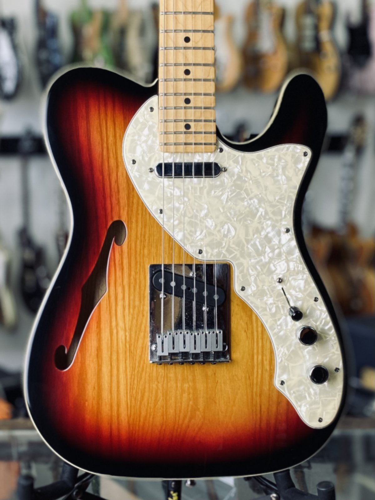 1997 Fender '90s Tele Thinline Double Bound Sunburst American