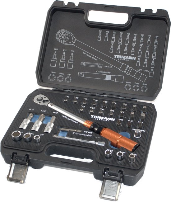 Trimann Momentsleutel Set - 32-delig, 1/4