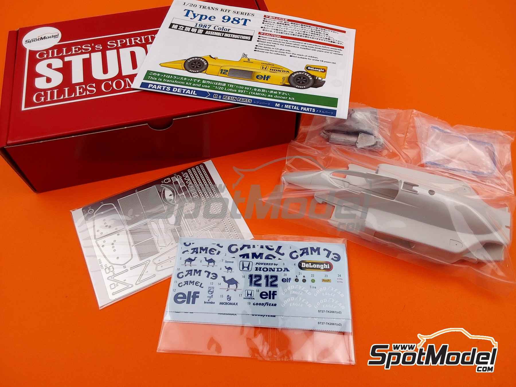 Studio27 TK2061R: Transkit 1/20 scale - Lotus Honda 98T Camel