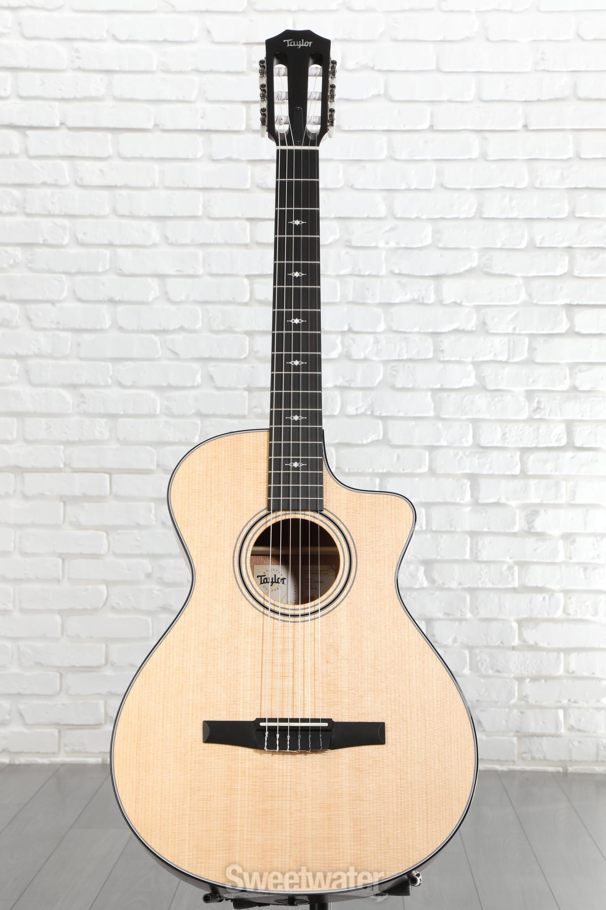 Taylor 312ce-N Nylon Acoustic-electric Guitar - Natural Sitka