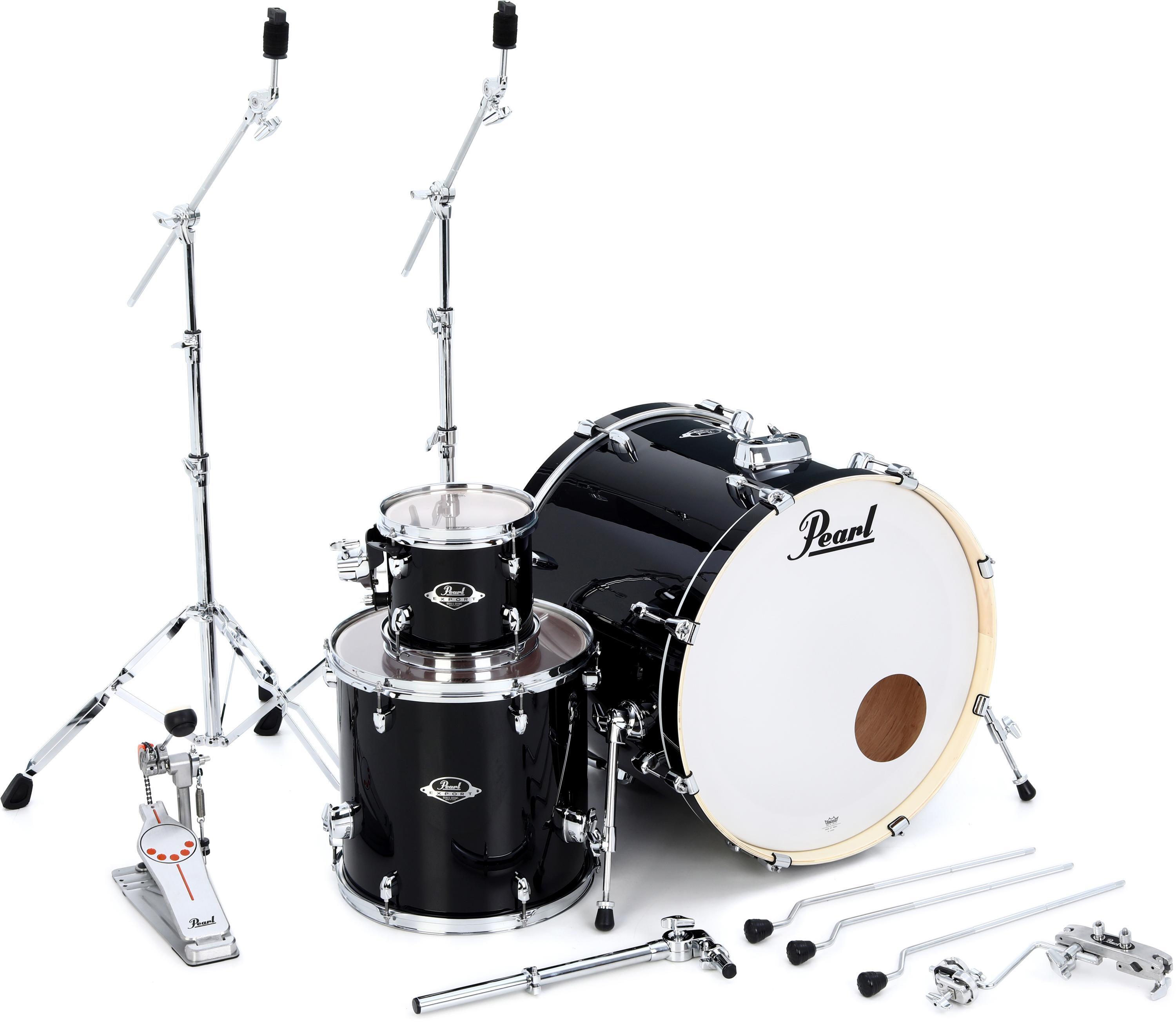 Pearl Export EXX22/C 3-piece Add-on Pack with Hardware - Jet Black