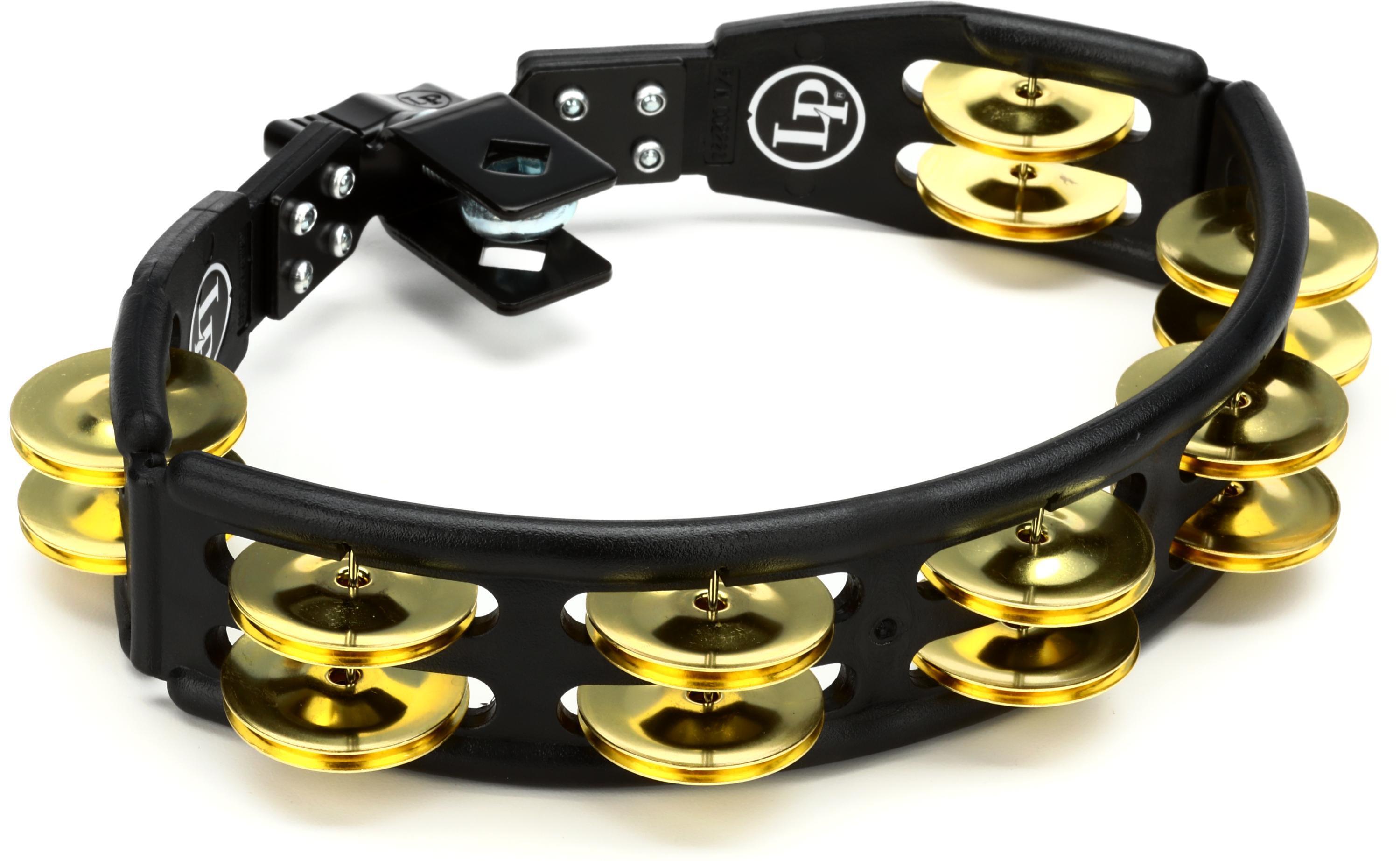 Latin Percussion Cyclops Mountable Tambourine - Black with Brass