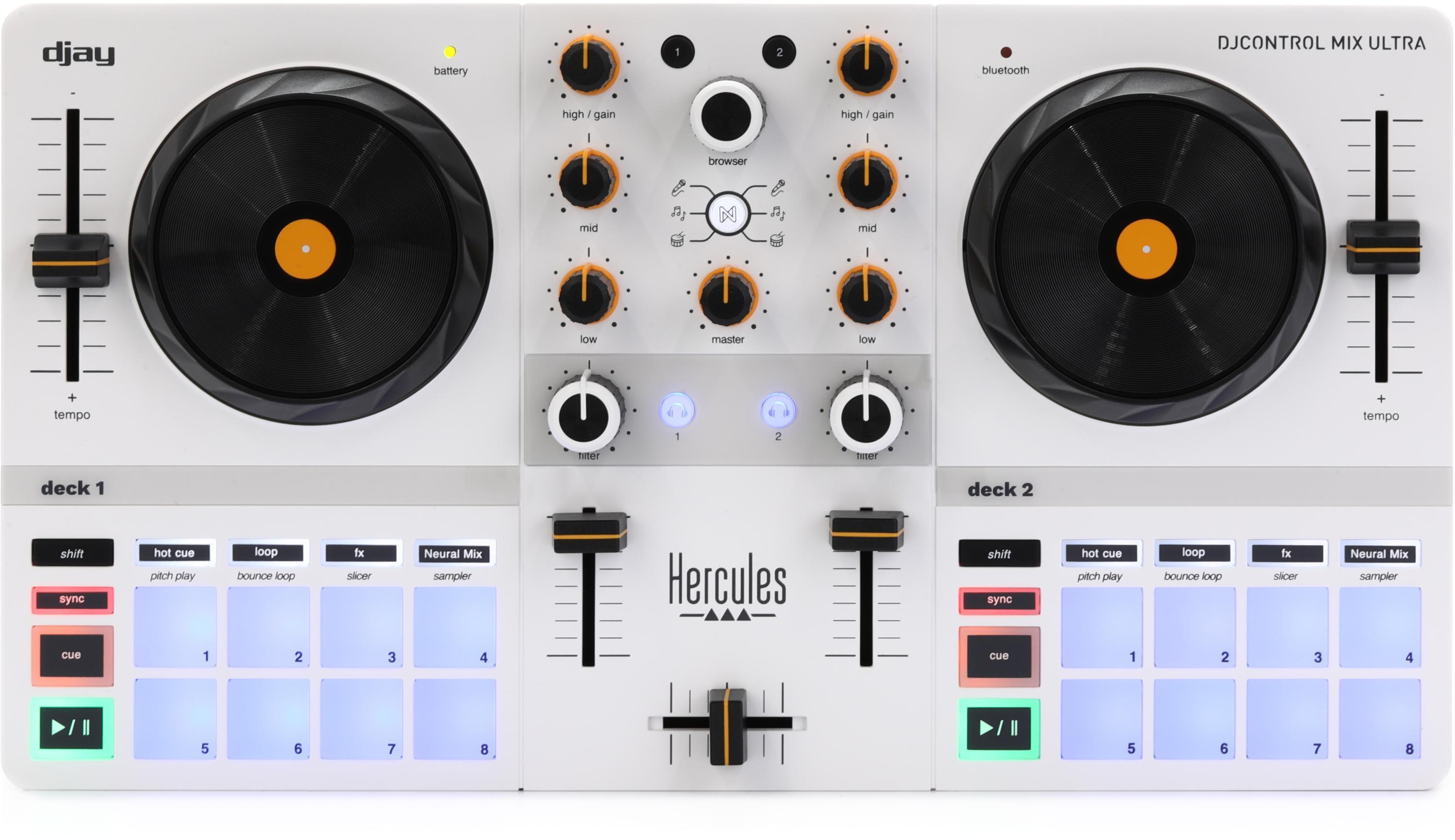 Hercules DJ DJControl Mix Ultra Mobile DJ Controller | Sweetwater