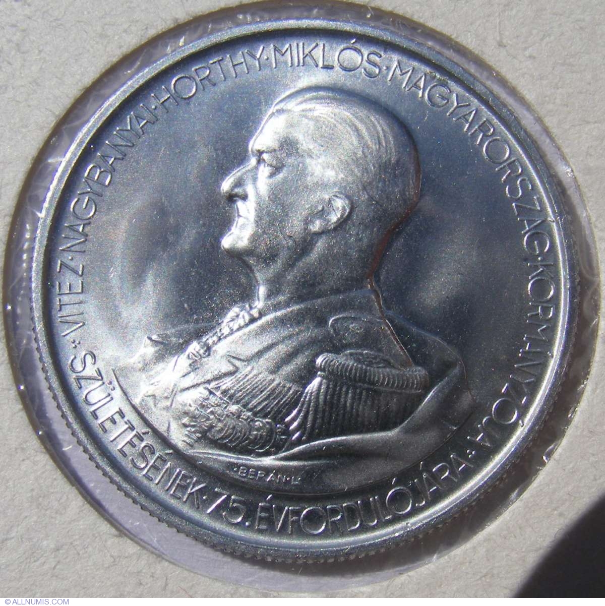 5 Pengo 1943 - 75 years since the birth of Admiral Horthy, Kingdom