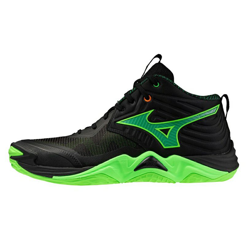 ミズノ ウエーブ モーメンタム エリート ミッドカット ブラック 2025
