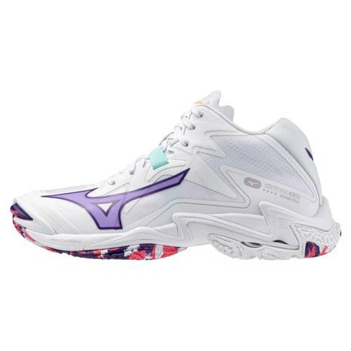 ミズノ ウエーブ ライトニング Z8 ミッドカット ホワイト バイオレット