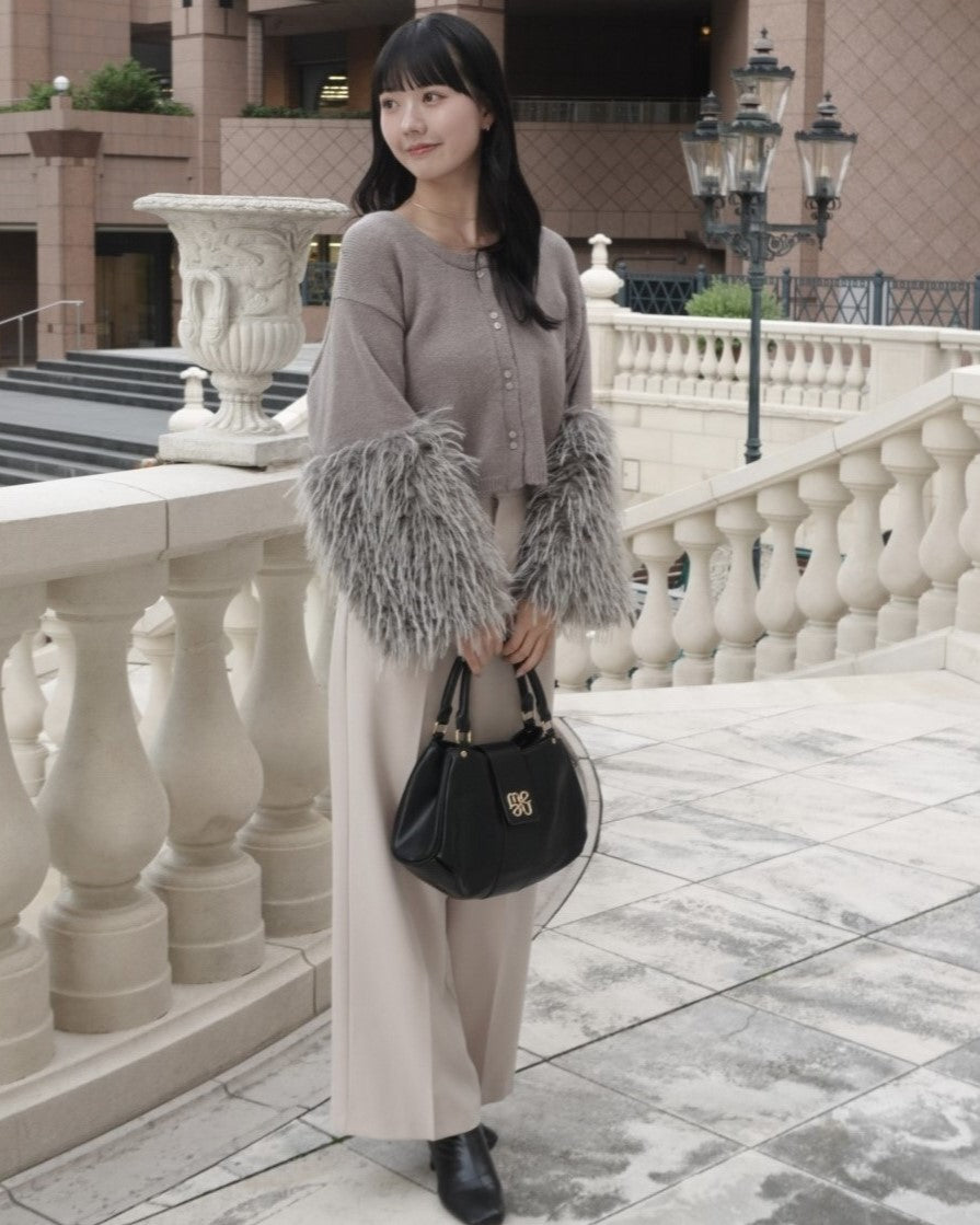 ファースリーブニットカーディガン｜MELLOWNEON (メロウネオン) 公式サイト