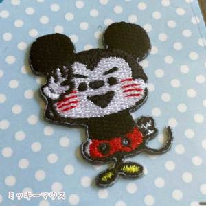 カナヘイ×ディズニー シール・アイロン接着両用ワッペン ミッキー