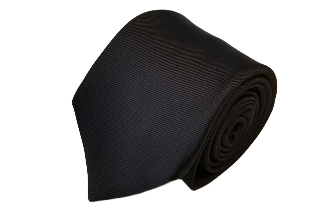 MILANO SERIES ネクタイ ◇ ブラック×ソリッド《セッテピエゲ》 – Merola
