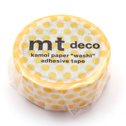 MDS BtoB |#カモ井 マスキングテープ mt・1Pドット 15mm×5m たんぽぽ
