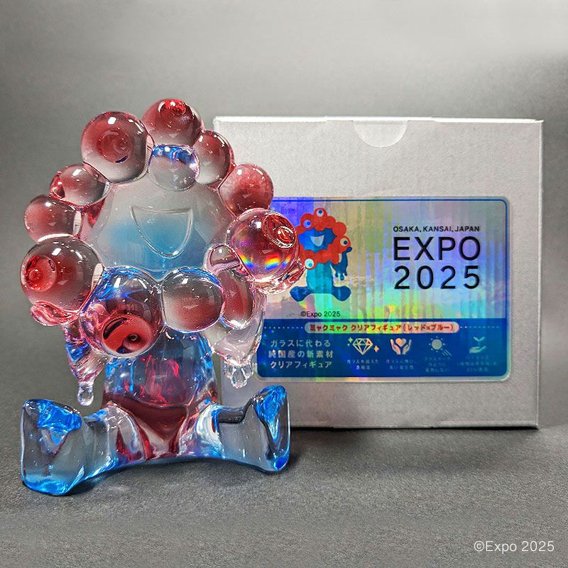 EXPO2025 ミャクミャク クリアフィギュア / レッド×ブルー | EXPO2025