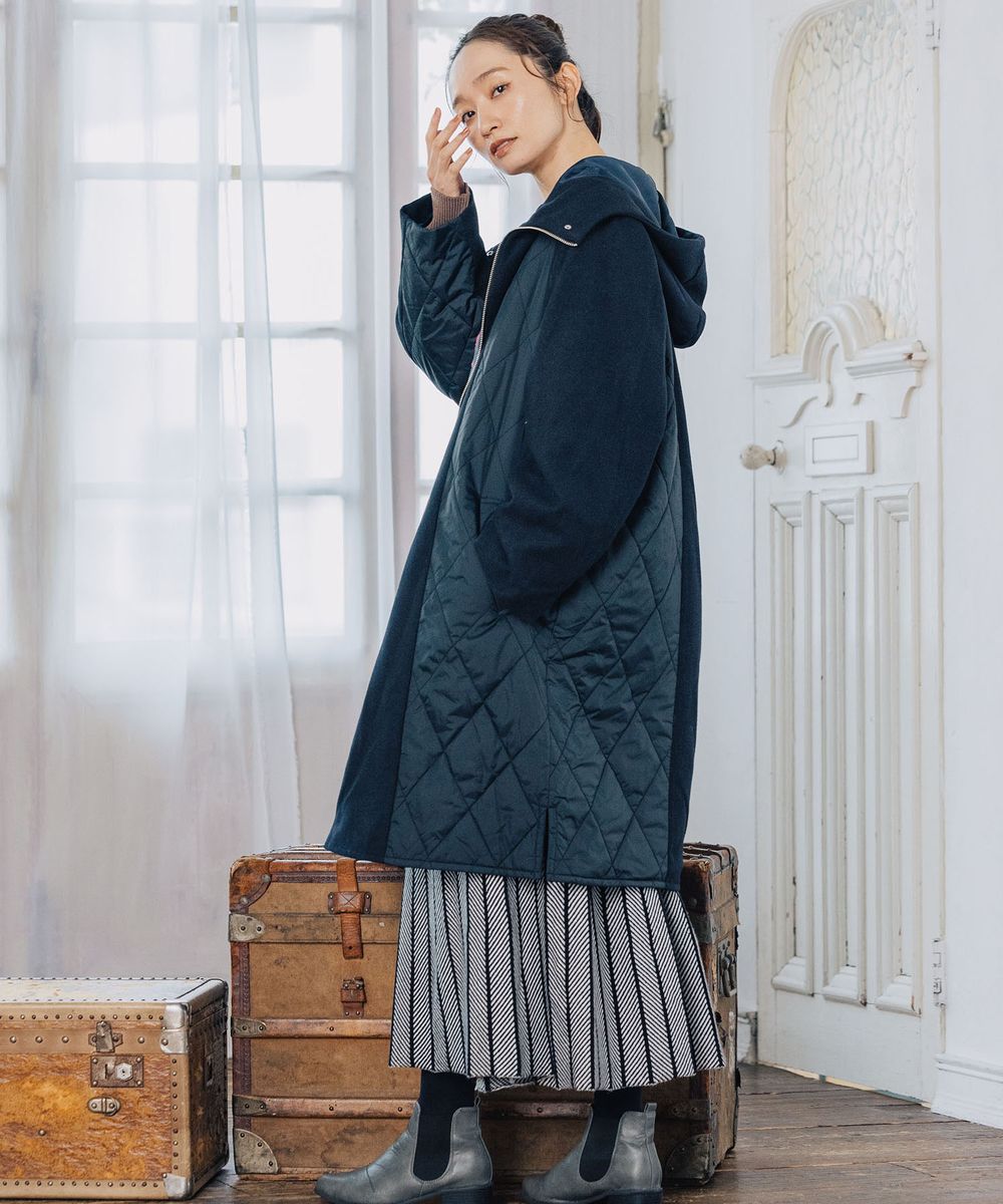 大きいサイズ レディース コート キルティングコート｜sabstreet my