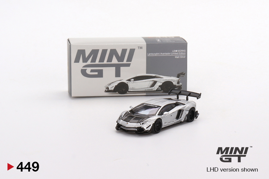 MINI GT imx限定 LB ランボルギーニ アベンタドール シルバー Mini GT