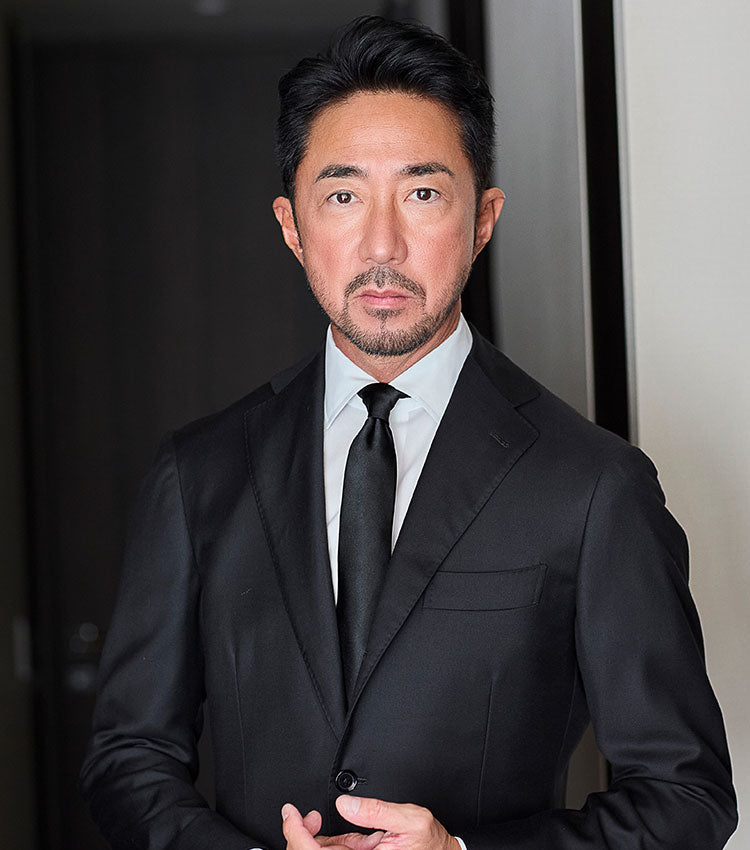 干場監修】 シルクサテン ソリッドタイ ブラック – MINIMAL WARDROBE