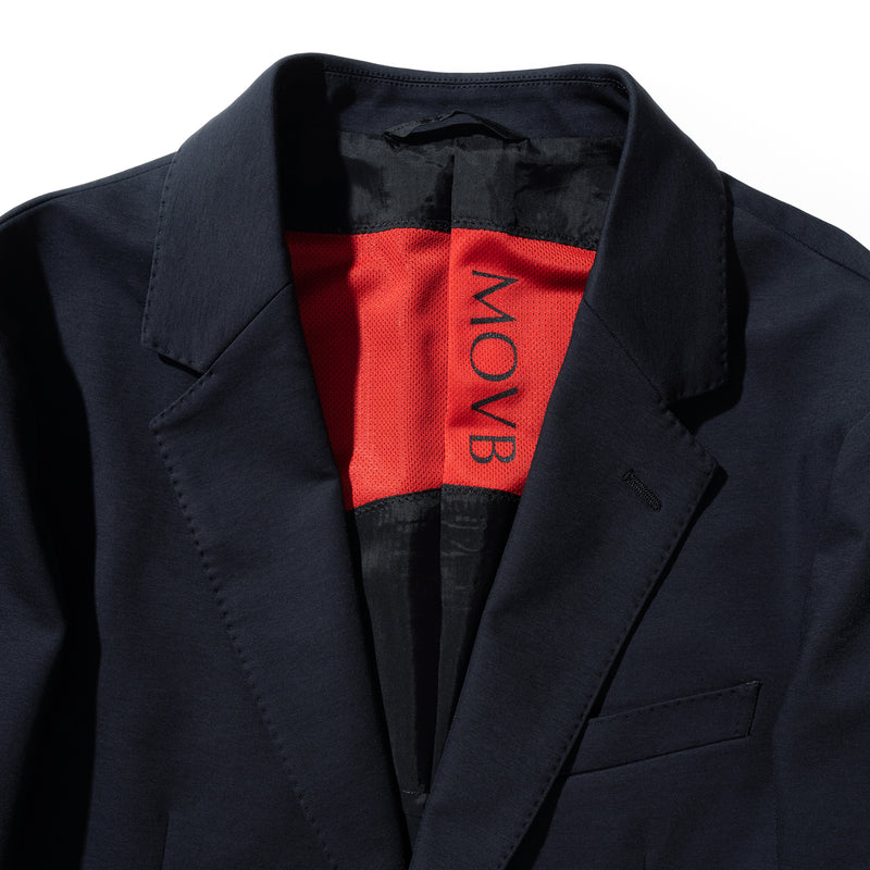 Duplex Cotton Jersey シングル2Bノッチド・トラベルジャケット コスモ