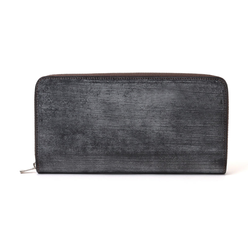 ブライドルレザー ロングジップウォレット ダークブラウン – MINIMAL