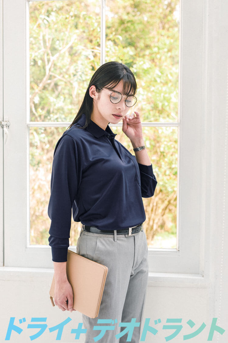 作業服 桑和 SOWA 長袖ポロシャツ 50390 胸ポケット付き 通年| 作業服