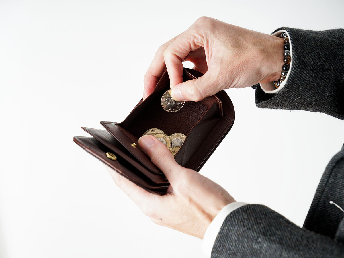 イングリッシュブライドル ヒップポケット革財布（小銭入れ付き） | 革