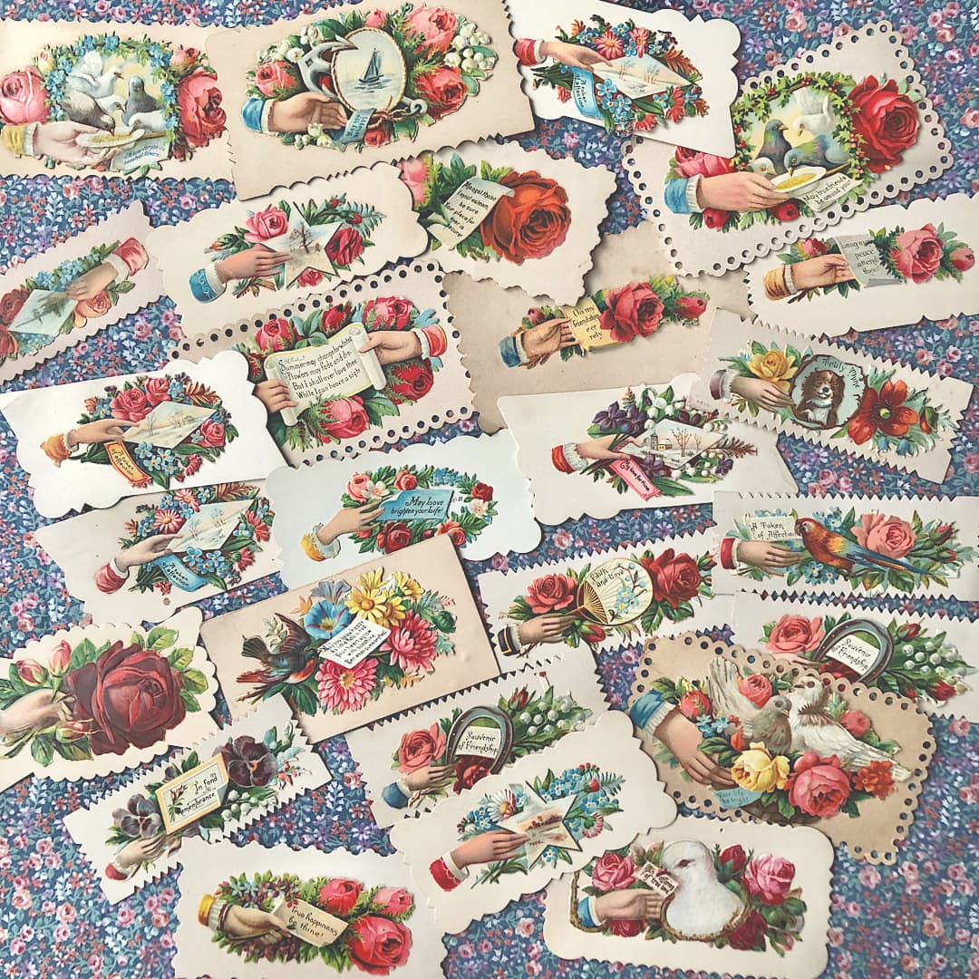 淑女の名刺 アンティーク ヴィクトリアン・コーリングカード