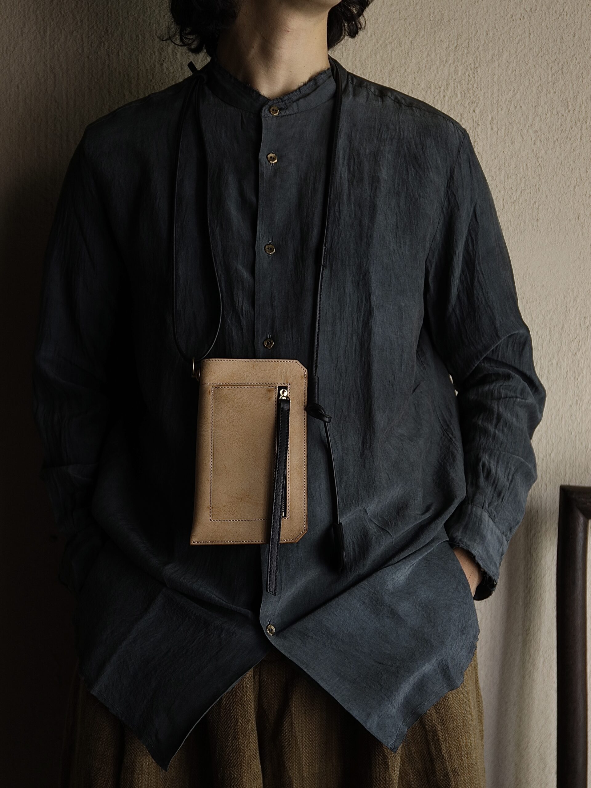 FLOW Full Leather Mobile Pouch (3 colors) −Collaboration with