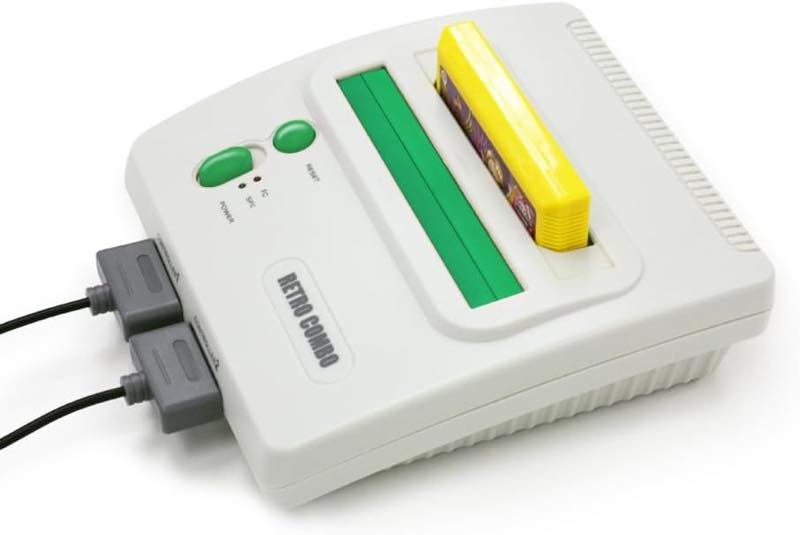 ファミコン・スーファミ両方のゲームソフトがこの1台で楽しめる！2in1