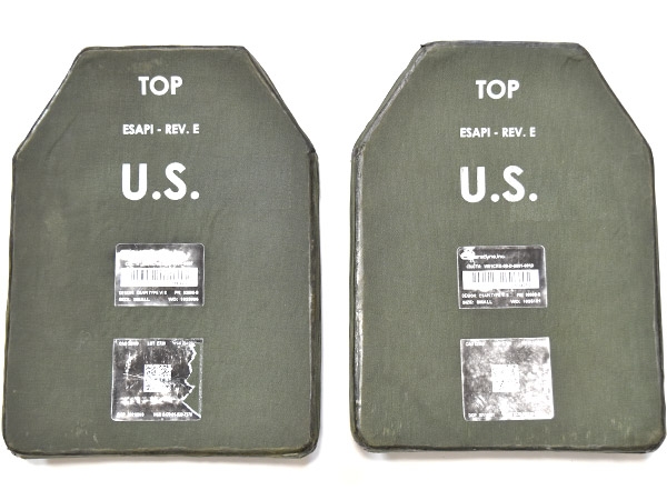 希少！米軍実物 Ceradyne E-SAPI TYPE VI S 防弾 プレート SMALL 2枚