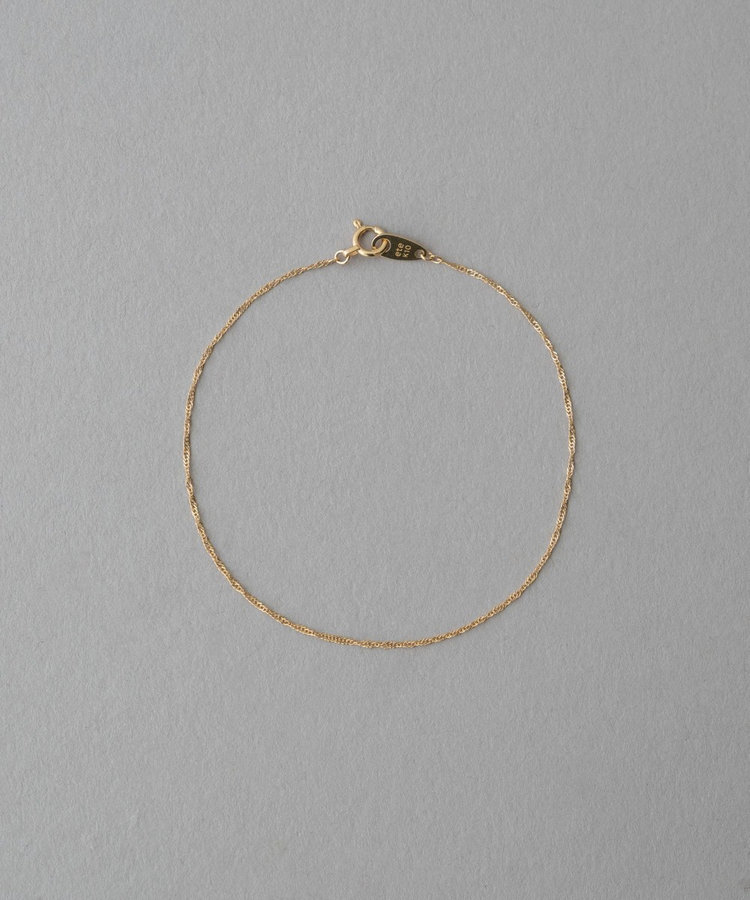 レイヤード] K10YG スクリューチェーン ブレスレット（750479