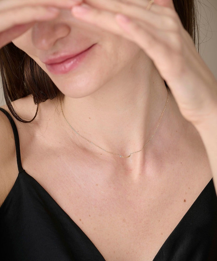 シェア] K10YG ダイヤモンド シューティングスター ネックレス（761761