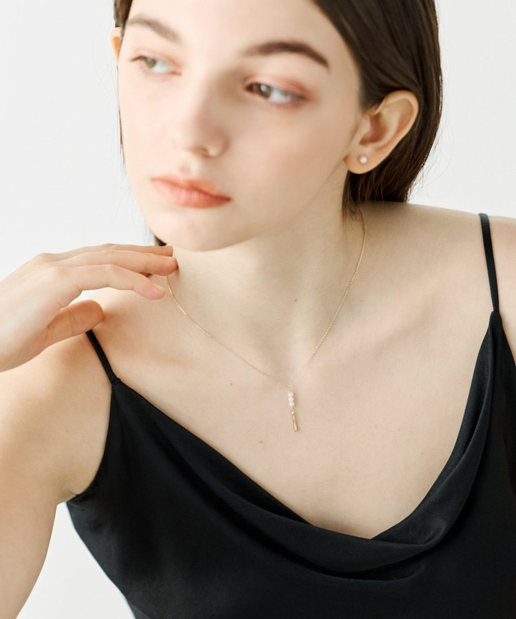 レイヤード] K10YG パール ネックレス（761853） ｜ women（ウィメンズ