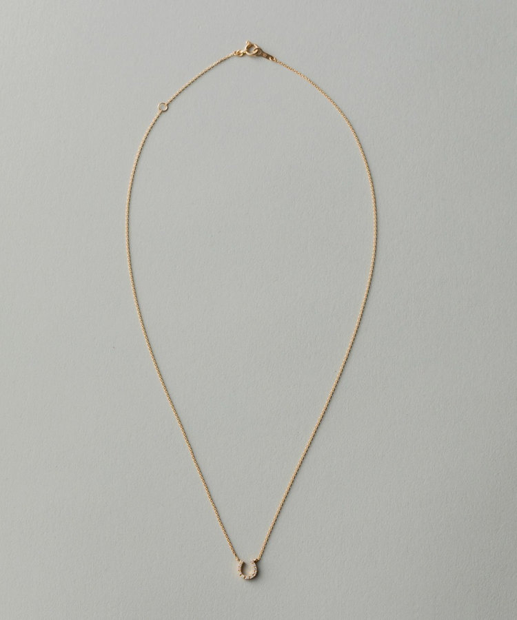 K18YG ホースシュー ダイヤモンド ネックレス（261075） ｜ women