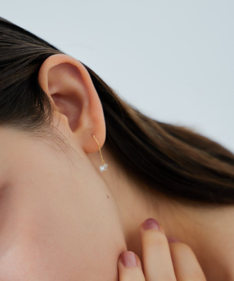 シャンデリア] K18YG クォーツ ピアス（270918） ｜ women（ウィメンズ