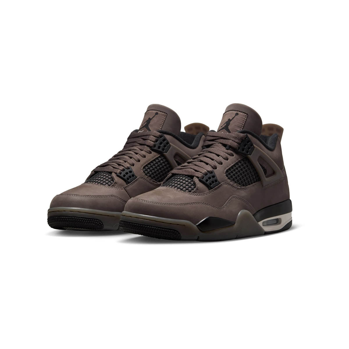 Shop Air Jordan 4 Retro 'Cave Stone and Black' Men's Shoes
